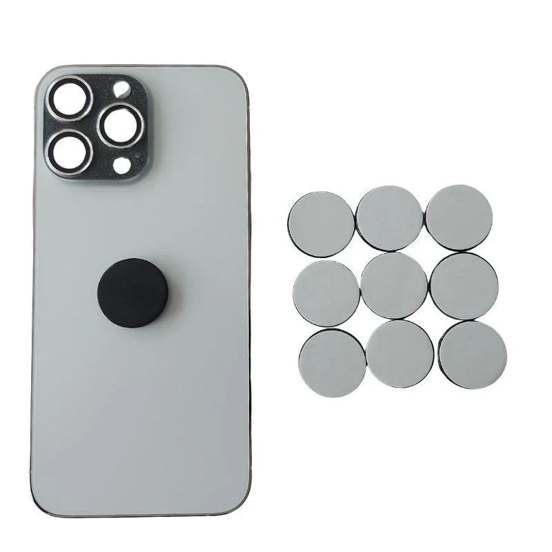 Shungite Ronde Adhésive pour Smartphone - Protection Énergétique - Litho Natura