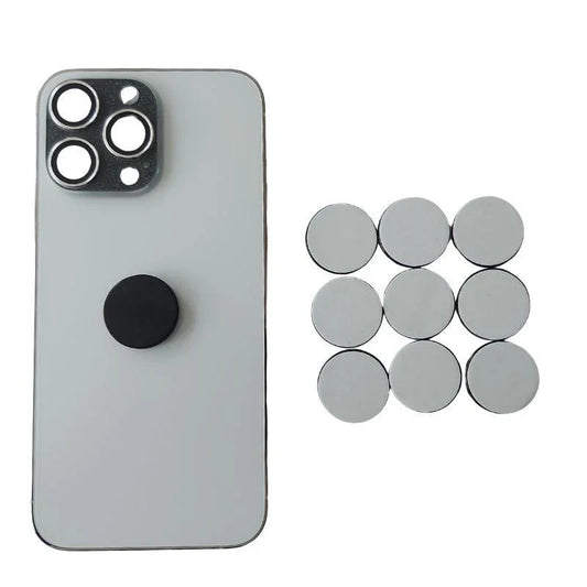 Shungite Ronde Adhésive pour Smartphone - Protection Énergétique - Litho Natura