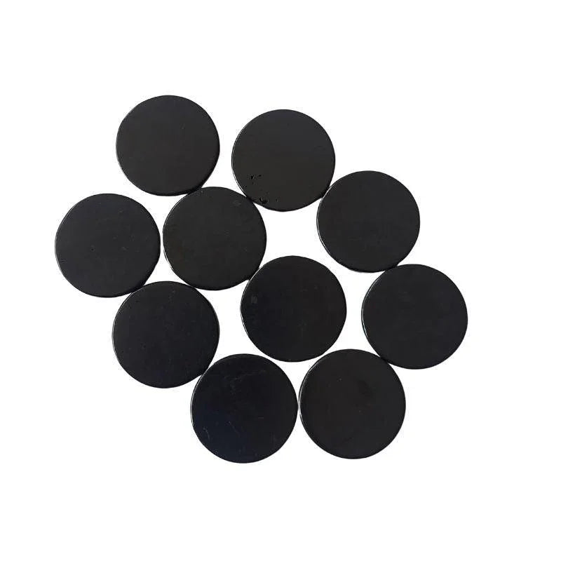 Shungite Ronde Adhésive pour Smartphone - Protection Énergétique - Litho Natura