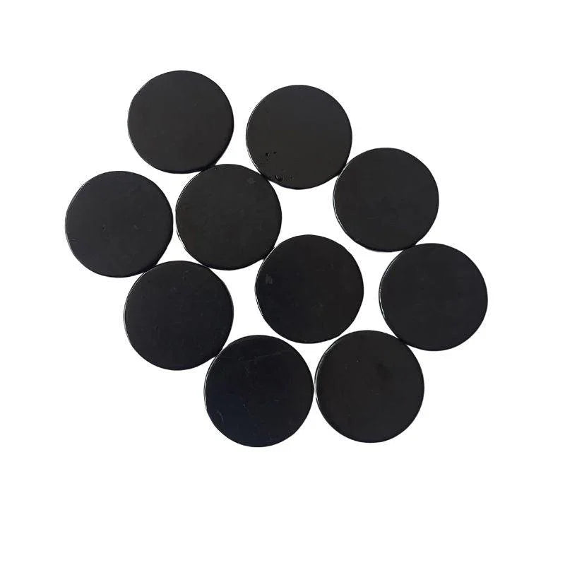 Shungite Ronde Adhésive pour Smartphone - Protection Énergétique - Litho Natura