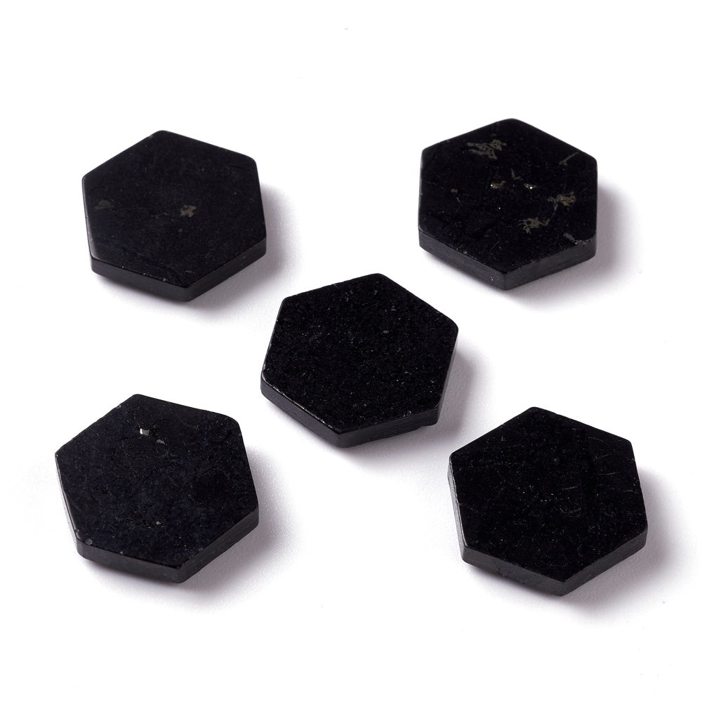 Shungite Naturelle Aimantée – Forme Hexagonale
