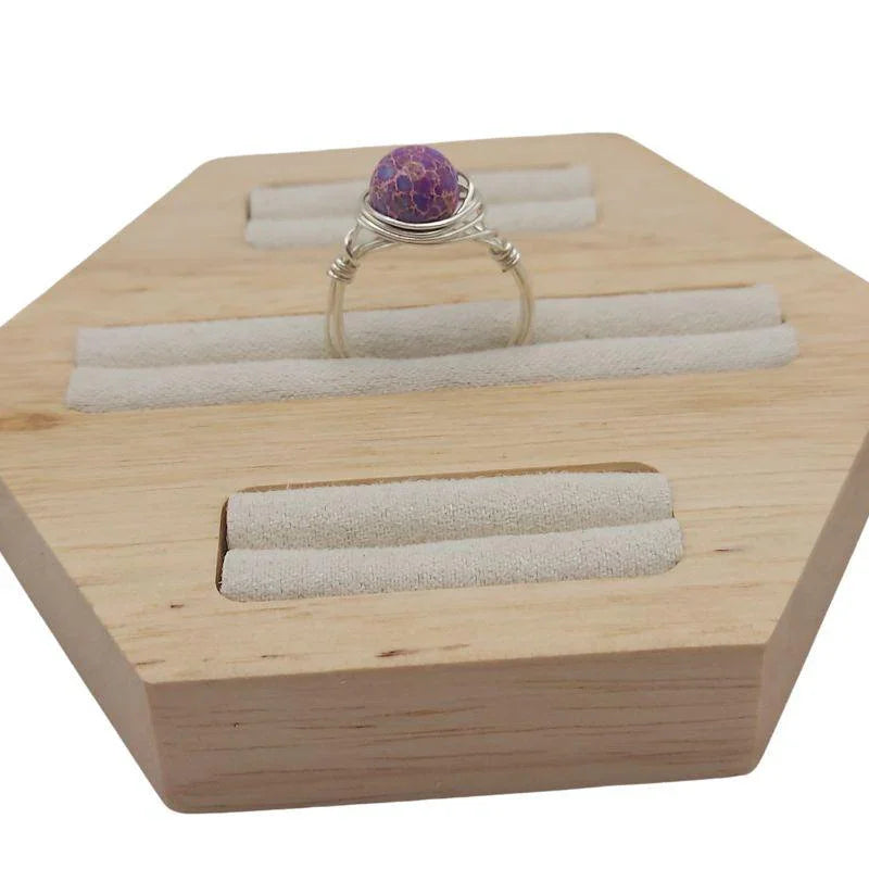 Bague en Pierre Naturelle - Turquoise Violette - Litho Natura