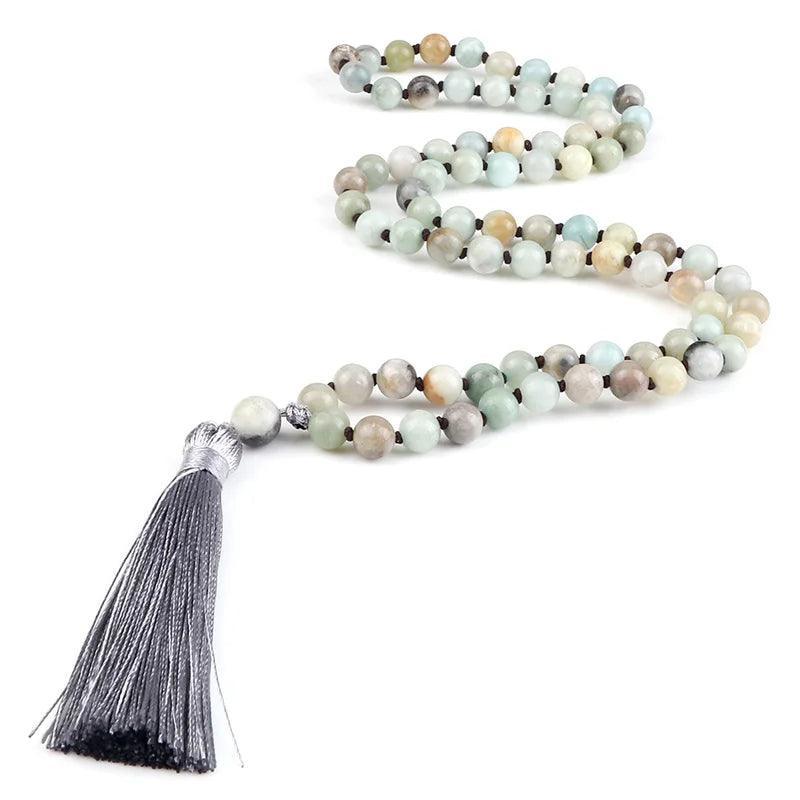 Collier Mala en Amazonite - Équilibre et Énergie - Litho Natura