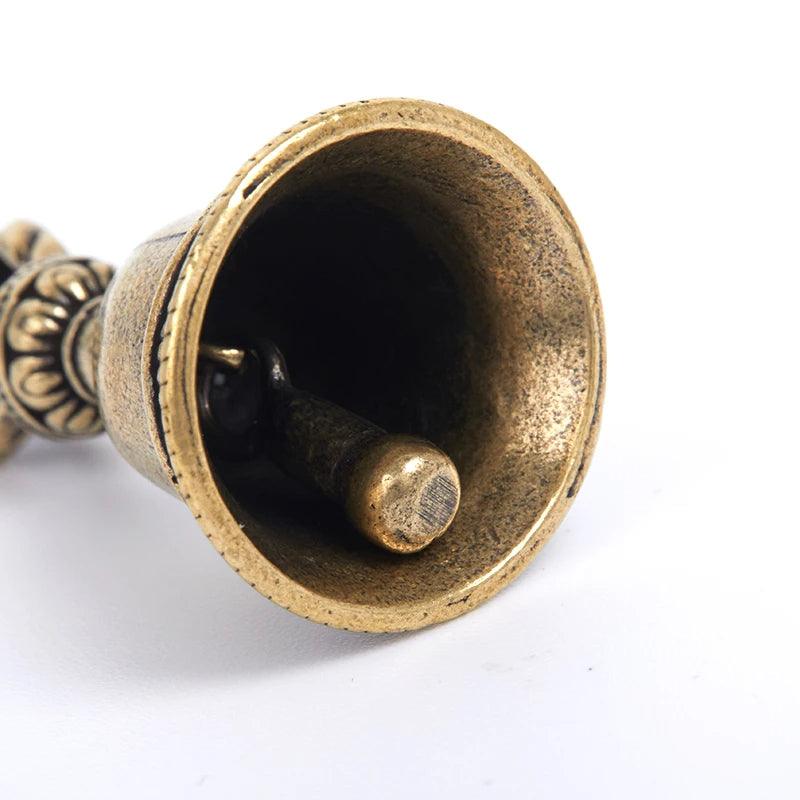 Cloche Tibétaine en Bronze – Artisanat en Laiton Moulé - Litho Natura