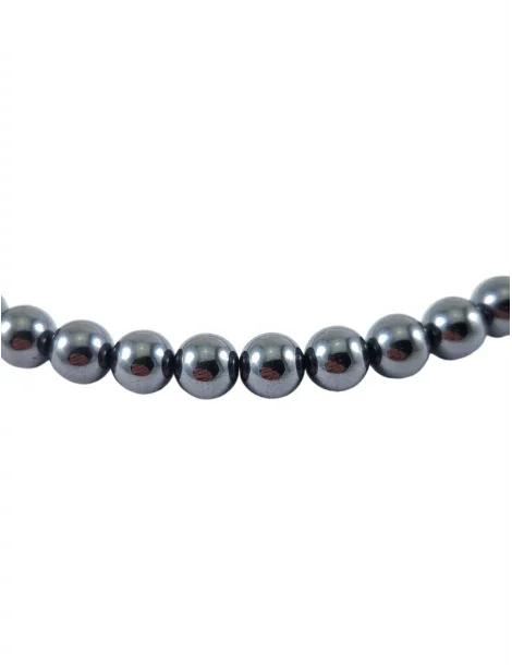 Collier court en Hématite - Pierre Naturelle de Qualité AA - Litho Natura