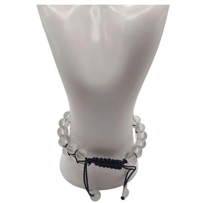 Shamballa Cristal de Roche Mat - Bracelet Double Rang Ajustable - Litho Natura