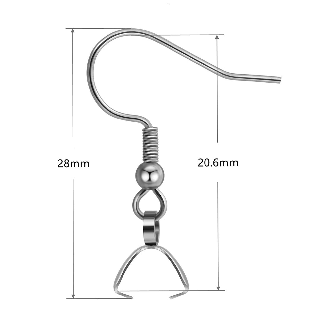 Crochets de Boucles d’Oreilles en Acier Inoxydable – DIY Bijoux