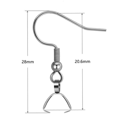 Crochets de Boucles d’Oreilles en Acier Inoxydable – DIY Bijoux