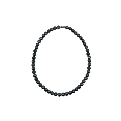 Collier court en Hématite - Pierre Naturelle de Qualité AA - Litho Natura
