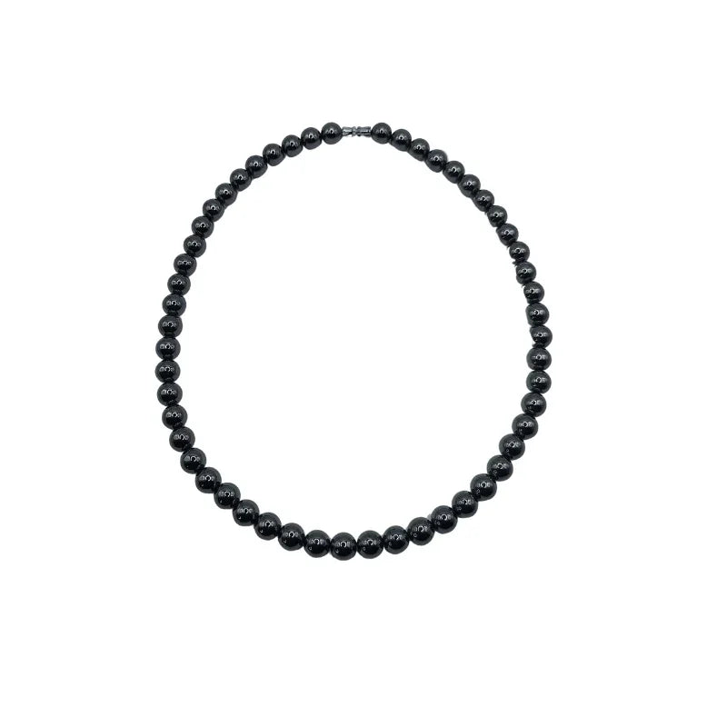 Collier court en Hématite - Pierre Naturelle de Qualité AA - Litho Natura