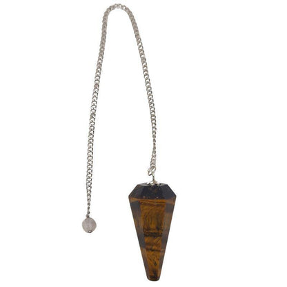 Pendule Radiesthésie en pierre Œil de Tigre - Litho Natura